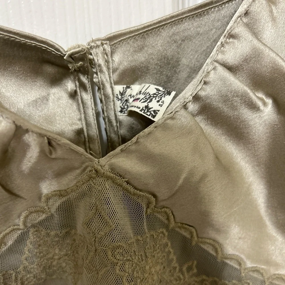 NWOT Free People, Stella Swing Cami, Small in Mushroom